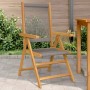 Garden chairs 2 units solid acacia wood gray polypropylene by , Garden chairs - Ref: Foro24-367655, Price: 167,83 €, Discount: %