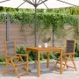 Garden chairs 2 units solid acacia wood gray polypropylene by , Garden chairs - Ref: Foro24-367655, Price: 167,83 €, Discount: %