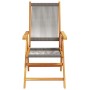 Garden chairs 2 units solid acacia wood gray polypropylene by , Garden chairs - Ref: Foro24-367655, Price: 167,83 €, Discount: %