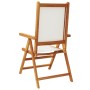 Garden chairs 2 units solid acacia wood and cream white fabric by , Garden chairs - Ref: Foro24-367657, Price: 148,54 €, Disc...