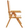 Garden chairs 2 units solid acacia wood and beige fabric by , Garden chairs - Ref: Foro24-367660, Price: 149,21 €, Discount: %