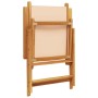 Garden chairs 2 units solid acacia wood and beige fabric by , Garden chairs - Ref: Foro24-367660, Price: 149,21 €, Discount: %