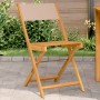 Bistro chairs 2 units solid acacia wood and taupe gray fabric by , Garden chairs - Ref: Foro24-367683, Price: 88,15 €, Discou...