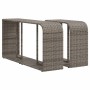 Gartensofa-Set, 11-teilig, mit grauen Kissen aus synthetischem Rattan. von , Gartensets - Ref: Foro24-3276506, Preis: 734,01 ...