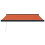 Toldo retráctil aluminio y tela naranja y marrón 3,5x2,5 m de , Toldos - Ref: Foro24-3154567, Precio: 563,44 €, Descuento: %