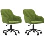 Sillas de comedor giratorias 2 unidades terciopelo verde claro de , Sillas de comedor - Ref: Foro24-3103424, Precio: 192,29 €...