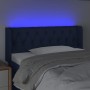 Cabecero con LED de tela azul 103x16x78/88 cm de , Cabeceros y pies de cama - Ref: Foro24-3123568, Precio: 65,45 €, Descuento: %