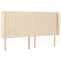 Cama box spring con colchón tela color crema 180x200 cm de , Camas y somieres - Ref: Foro24-3128146, Precio: 626,33 €, Descue...