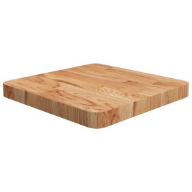 Square oak wood table top, light brown, 40x40x4 cm by , Table tops - Ref: Foro24-343057, Price: 41,15 €, Discount: %