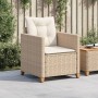 Gartensessel mit Kissen Kunstrattan beige von , Gartenstühle - Ref: Foro24-366319, Preis: 109,46 €, Rabatt: %