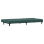 Sofá cama de 2 plazas con taburete terciopelo verde oscuro de , Sofás - Ref: Foro24-3216233, Precio: 267,68 €, Descuento: %