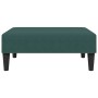 Sofá cama de 2 plazas con taburete terciopelo verde oscuro de , Sofás - Ref: Foro24-3216233, Precio: 267,68 €, Descuento: %