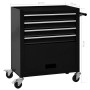 Tool cart with 4 drawers, black steel. by vidaXL, Cargo forklifts - Ref: Foro24-147189, Price: 241,10 €, Discount: %