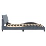 Bed frame with dark gray velvet headboard 180x200 cm by , Beds and slatted bases - Ref: Foro24-3207862, Price: 196,64 €, Disc...