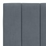 Bed frame with dark gray velvet headboard 180x200 cm by , Beds and slatted bases - Ref: Foro24-3207862, Price: 196,64 €, Disc...