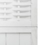 Three-panel solid Paulownia wood room divider screen in white. by , Room dividers - Ref: Foro24-358717, Price: 82,44 €, Disco...