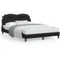 Estructura de cama con cabecero cuero sintético negro 140x200cm de , Camas y somieres - Ref: Foro24-3208096, Precio: 177,05 €...