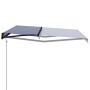 Toldo automático retráctil azul y blanco 600x300 cm de vidaXL, Toldos - Ref: Foro24-3055271, Precio: 596,35 €, Descuento: %