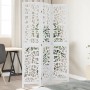 Three-panel solid Paulownia wood room divider screen in white. by , Room dividers - Ref: Foro24-358734, Price: 80,68 €, Disco...