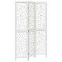 Three-panel solid Paulownia wood room divider screen in white. by , Room dividers - Ref: Foro24-358734, Price: 80,68 €, Disco...