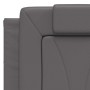 Cama con colchón cuero sintético gris 140x200 cm de , Camas y somieres - Ref: Foro24-3208799, Precio: 438,76 €, Descuento: %