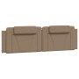 Cama con colchón cuero sintético capuchino 180x200 cm de , Camas y somieres - Ref: Foro24-3208814, Precio: 462,06 €, Descuent...