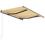 Toldo automático retráctil amarillo y blanco 300x250 cm de vidaXL, Toldos - Ref: Foro24-3055258, Precio: 363,99 €, Descuento: %