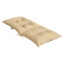 High back chair cushions 4 units beige melange fabric 120x50x7cm by , Cushions for chairs and sofas - Ref: Foro24-4002356, Pr...