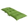 High back chair cushions, set of 6, in green melange fabric, 120x50x7cm. by , Cushions for chairs and sofas - Ref: Foro24-400...