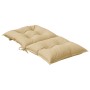 Low back chair cushions 4 units beige melange fabric 100x50x7 cm by , Cushions for chairs and sofas - Ref: Foro24-4002389, Pr...