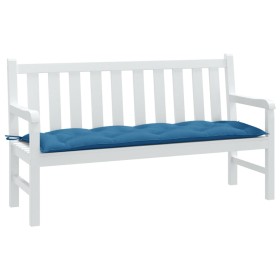 Gartenbankkissen blau meliert Stoff 150x50x7 cm von , Kissen für Stühle und Sofas - Ref: Foro24-4002557, Preis: 38,99 €, Raba...