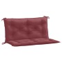 Garden bench cushions 2 units red wine melange fabric 100x50x7 cm by , Cushions for chairs and sofas - Ref: Foro24-4002595, P...