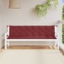 Gartenbankkissen 2 Stück roter Stoff rot melange 200x50x7 cm von , Kissen für Stühle und Sofas - Ref: Foro24-4002639, Preis: ...