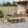 Garten-Esszimmergarnitur mit Kissen 13-teilig synthetisches Rattan beige von , Gartensets - Ref: Foro24-3278111, Preis: 897,8...