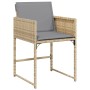 Garten-Esszimmergarnitur mit Kissen 13-teilig synthetisches Rattan beige von , Gartensets - Ref: Foro24-3278111, Preis: 897,8...