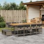 Garden dining set with 13-piece synthetic rattan gray cushions by , Garden sets - Ref: Foro24-3278113, Price: 878,50 €, Disco...