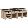 Set comedor de jardín con cojines 13 pzas ratán sintético beige de , Conjuntos de jardín - Ref: Foro24-3277931, Precio: 993,8...