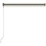 Retractable awning with wind sensor and LED cream color 300x250 cm by vidaXL, Awnings - Ref: Foro24-3055293, Price: 523,57 €,...