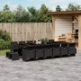 Garden furniture set 17 pieces with black synthetic rattan cushions by , Garden sets - Ref: Foro24-3277770, Price: 1,00 €, Di...