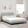 Cama con colchón terciopelo gris claro 140x200 cm de , Camas y somieres - Ref: Foro24-3208598, Precio: 428,57 €, Descuento: %