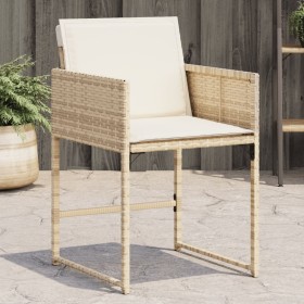 Garden chairs with cushions 4 pcs synthetic rattan beige by , Garden chairs - Ref: Foro24-4007479, Price: 216,99 €, Discount: %