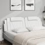 Padded white synthetic leather headboard 180 cm by , Headboards and footboards - Ref: Foro24-374805, Price: 61,88 €, Discount: %