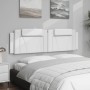 Padded white synthetic leather headboard 180 cm by , Headboards and footboards - Ref: Foro24-374805, Price: 61,88 €, Discount: %