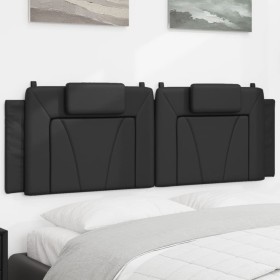 Padded black synthetic leather headboard 160 cm by , Headboards and footboards - Ref: Foro24-374797, Price: 53,99 €, Discount: %