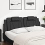 Cabecero de cama acolchado cuero sintético negro 160 cm de , Cabeceros y pies de cama - Ref: Foro24-374797, Precio: 57,29 €, ...