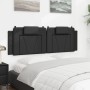 Cabecero de cama acolchado cuero sintético negro 160 cm de , Cabeceros y pies de cama - Ref: Foro24-374797, Precio: 57,29 €, ...