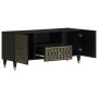 Solid mango wood TV stand 105x33x46 cm by , CD and DVD storage - Ref: Foro24-358334, Price: 121,59 €, Discount: %