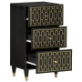 Solid mango wood auxiliary cabinet 40x33x75 cm by , CD and DVD storage - Ref: Foro24-358343, Price: 108,15 €, Discount: %