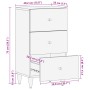 Solid mango wood auxiliary cabinet 40x33x75 cm by , CD and DVD storage - Ref: Foro24-358343, Price: 108,15 €, Discount: %