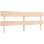 Double bed frame with solid wood headboard by vidaXL, Beds and slatted bases - Ref: Foro24-3195106, Price: 150,34 €, Discount: %